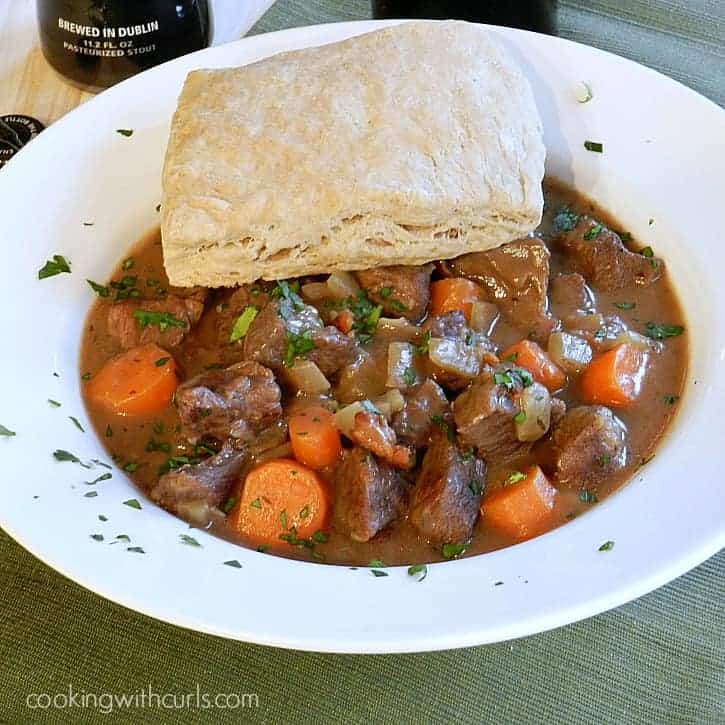 Beef Stew with Guinness Biscuits & crazy award Cooking With Curls