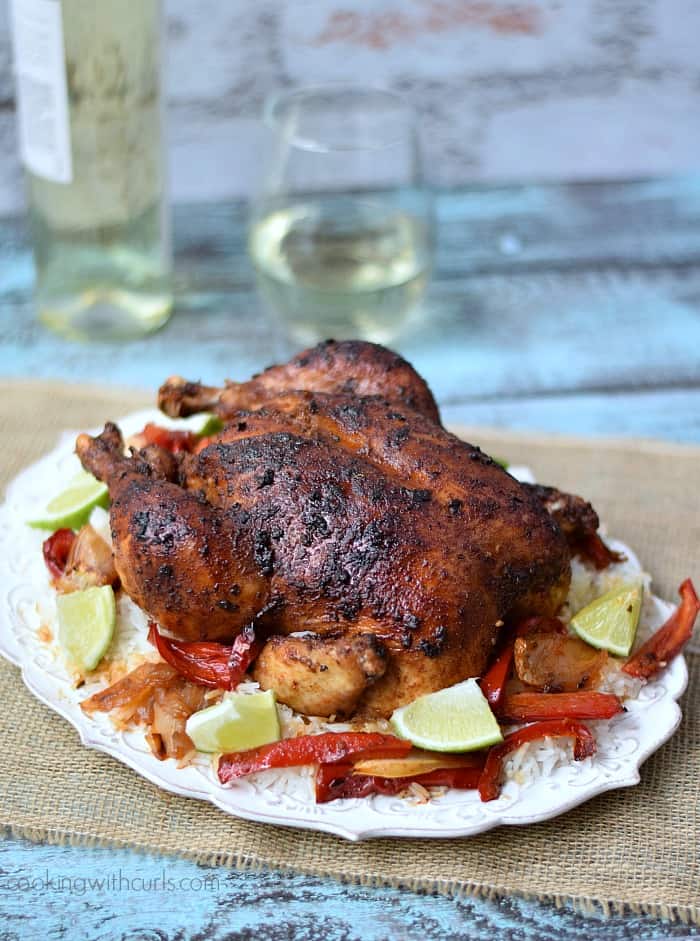 Grilled Spicy Peruvian Chicken with a Garlic Mayonnaise 