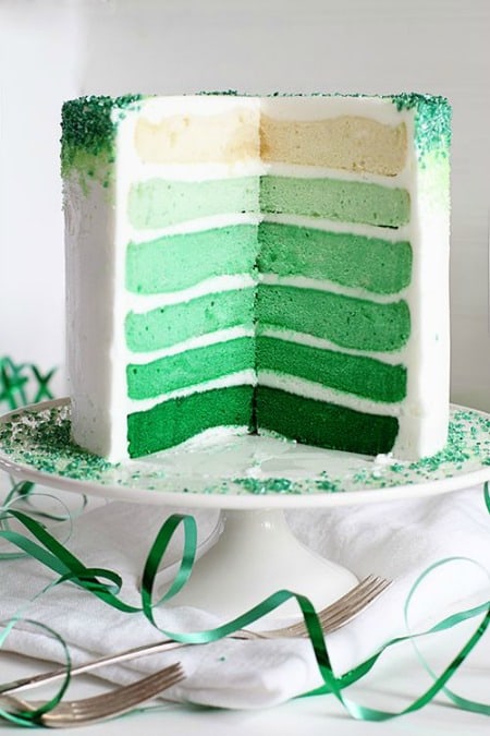 Green Ombre Cake 450
