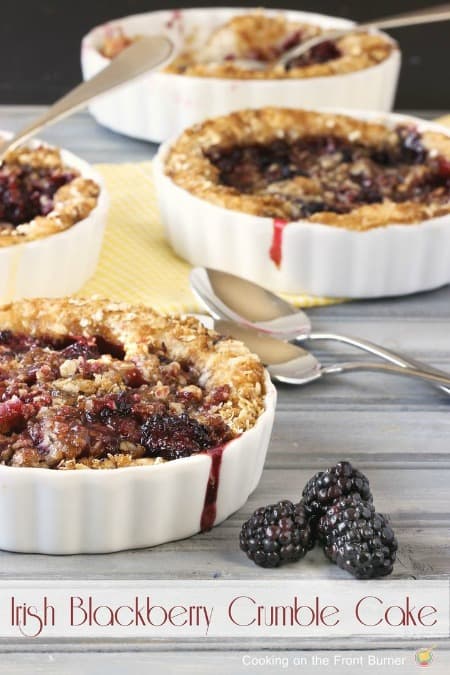 Irish Blackberry Crumble Cake 450