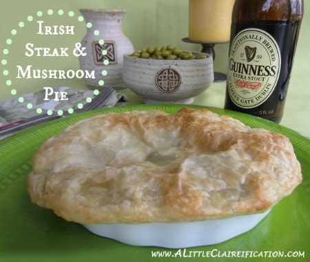 Irish Steak and Mushroom Pie 450