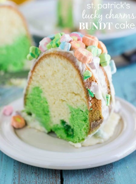 Lucky Charms Swirled Bundt Cake 450