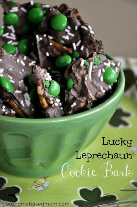 Lucky Leprechaun Cookie Bark 450