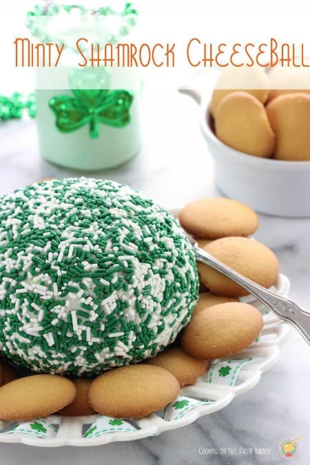 Minty Shamrock Cheese Ball 450