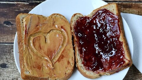 Peanut Butter Jelly Sandwich Cooking With Curls
