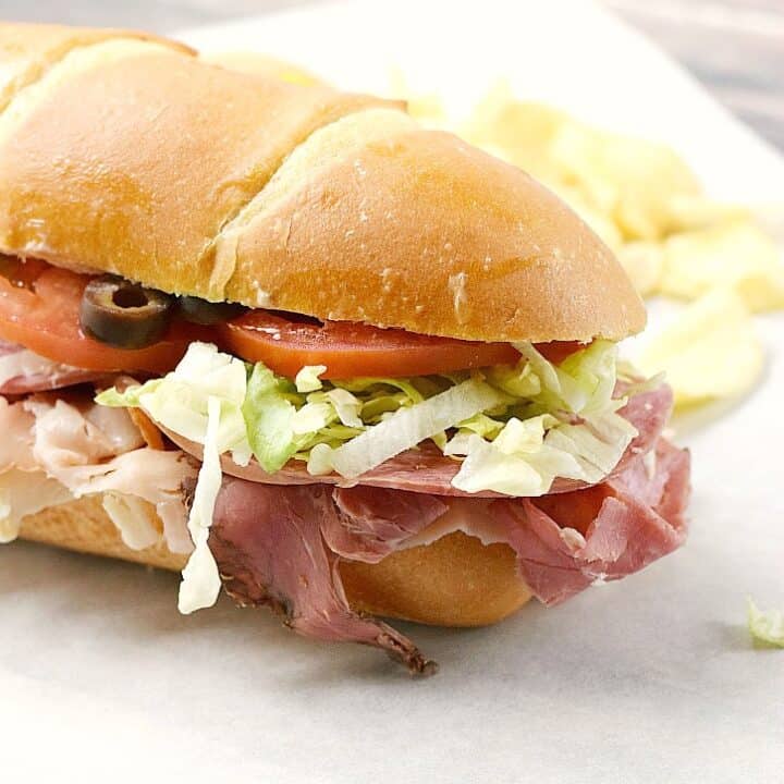 Italian Sub Sandwich Cooking with Curls