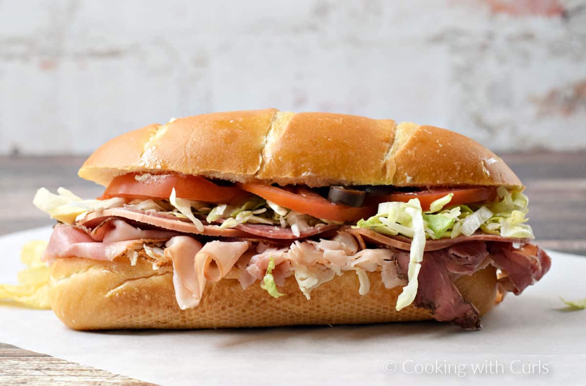 Classic Italian Sub Sandwich.