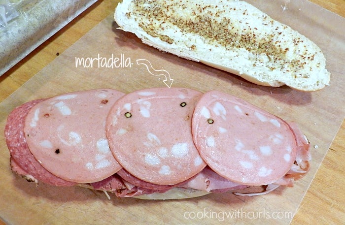Italian Sub Sandwich Mortadella cookingwithcurls.com