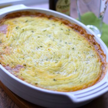 Sheep Herder's Pie is Irish comfort food at it's finest | cookingwithcurls.com