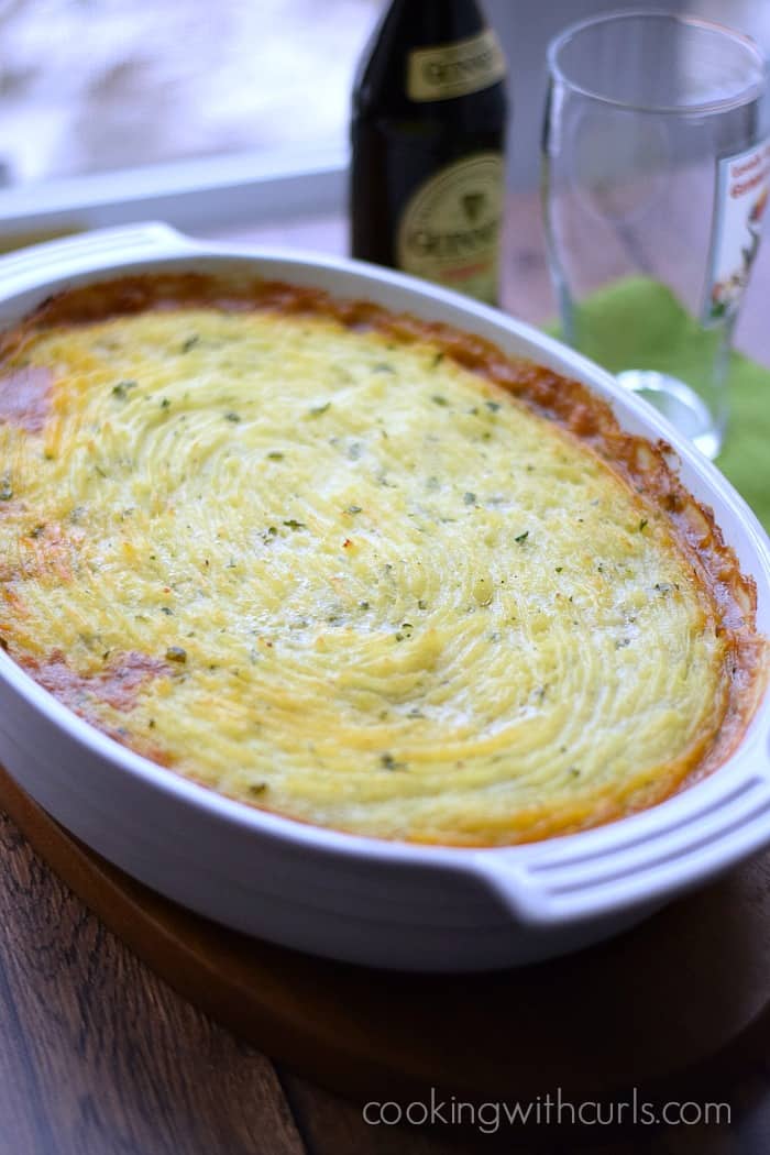 Sheep Herder's Pie is Irish comfort food at it's finest | cookingwithcurls.com