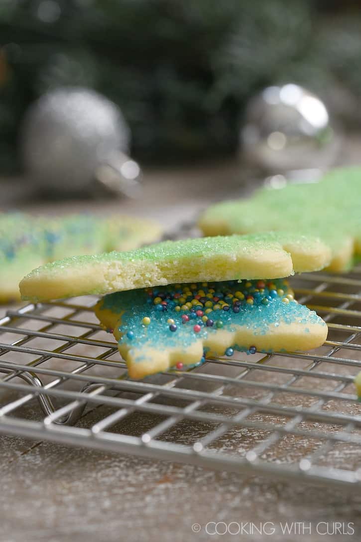 These Cut-out Sugar Cookies are crisp around the edges, soft and tender on the inside, and topped with sugar, glaze or frosting! cookingwithcurls.com