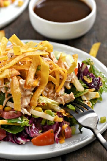 BBQ Chicken Salad - Cooking with Curls