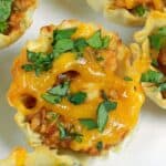 These Barbecue Chicken Bites are a quick and easy appetizer perfect for any occasion! cookingwithcurls.com