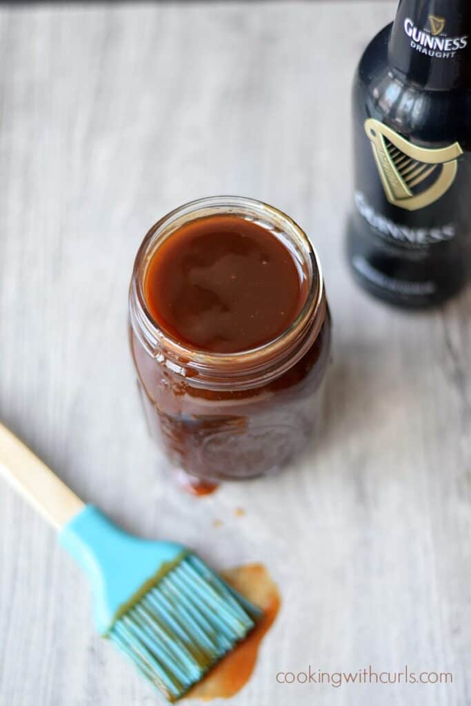 Peach Bourbon Barbecue Sauce - Cooking with Curls