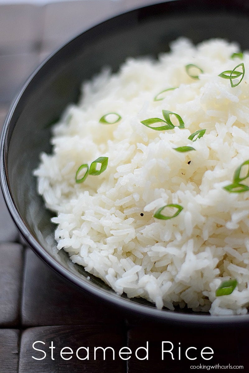 Steamed Rice | cookingiwthcurls.com