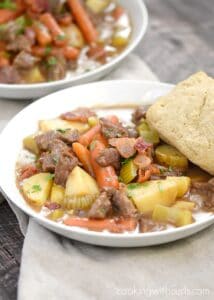 Beef Stew with Guinness Biscuits - Cooking with Curls