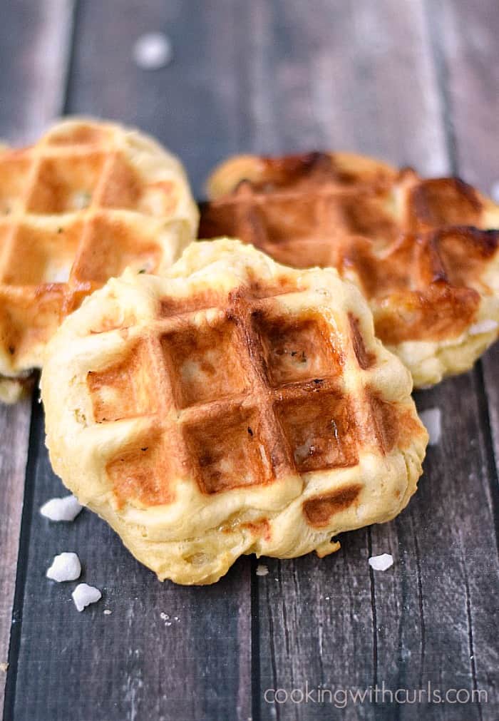 Belgian Sugar Waffles aka Liege Waffles are light and fluffy with a crispy outside! cookingwithcurls.com