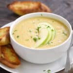 Creamy Parsnip and Apple Soup | cookingwithcurls.com