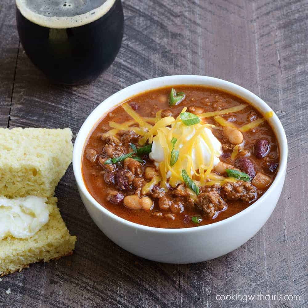 Guinness Chili & not national chili day Cooking With Curls