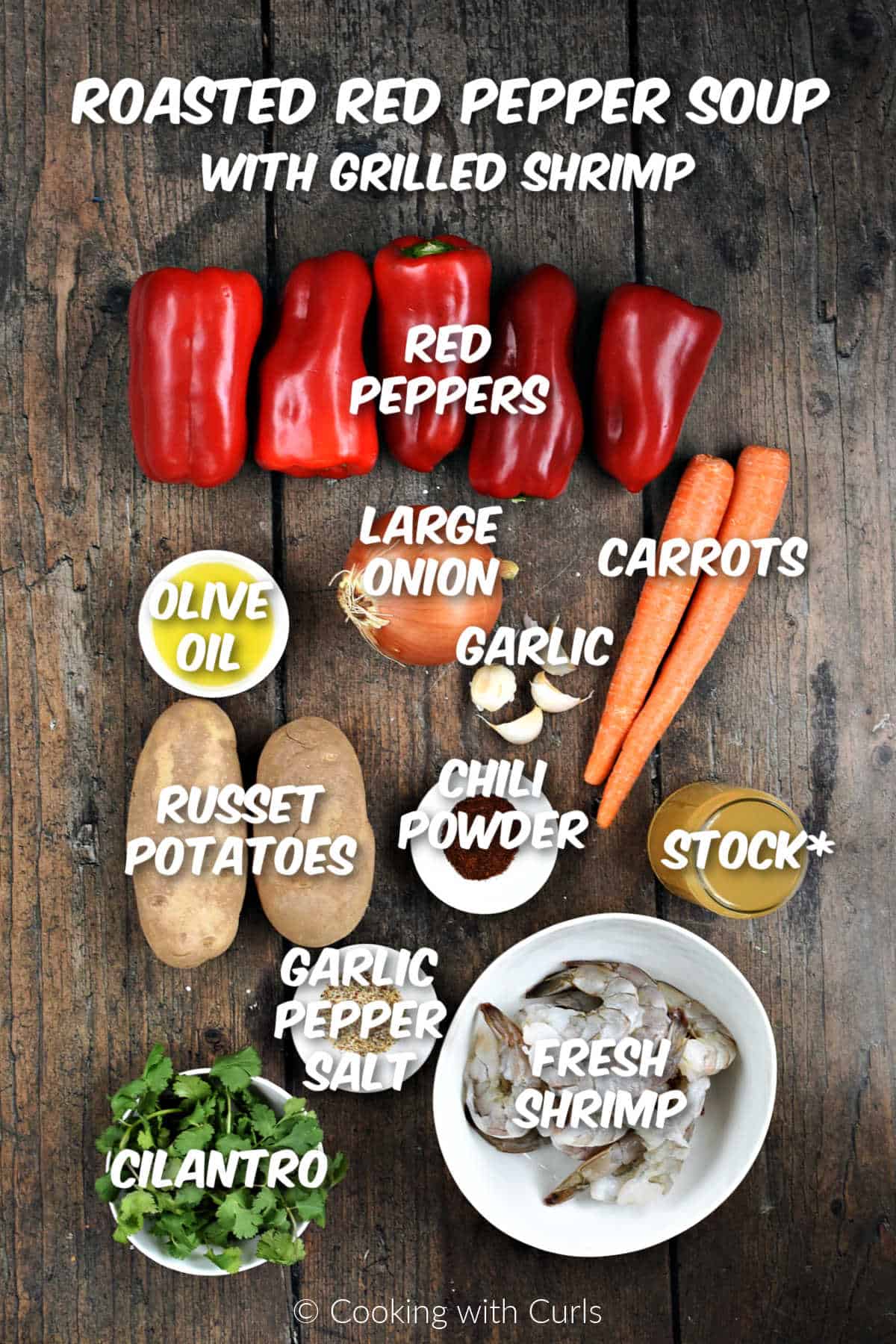Ingredients-needed-to-make-roasted-red-pepper-soup-with-grilled-shrimp.