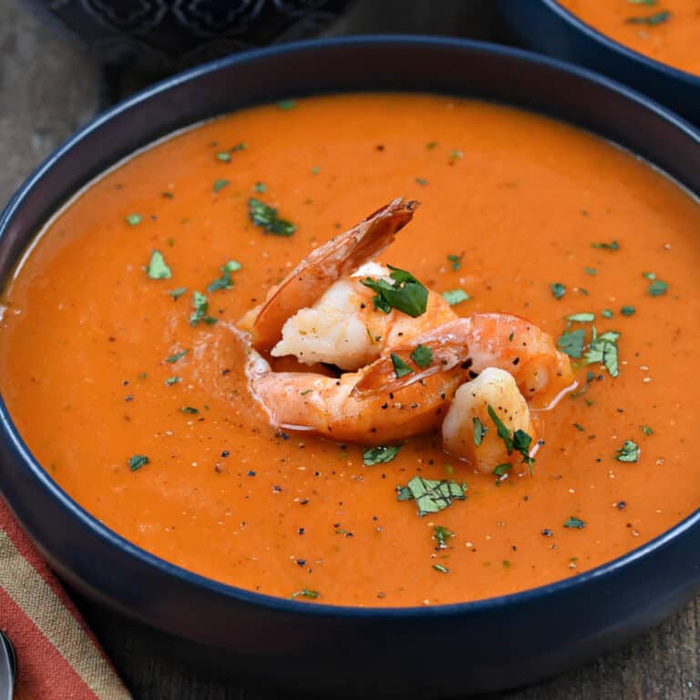 Roasted Red Pepper Soup - Cooking with Curls