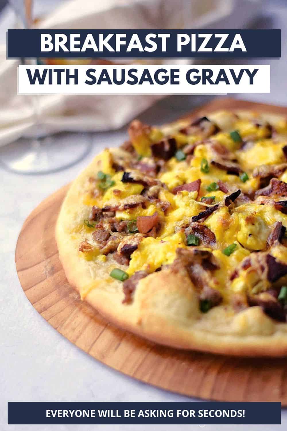 Breakfast Pizza with Sausage Gravy Cooking with Curls