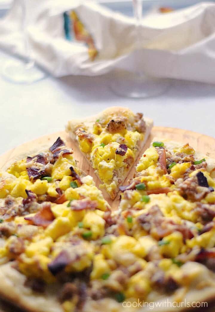 Breakfast Pizza with Sausage Gravy Cooking with Curls