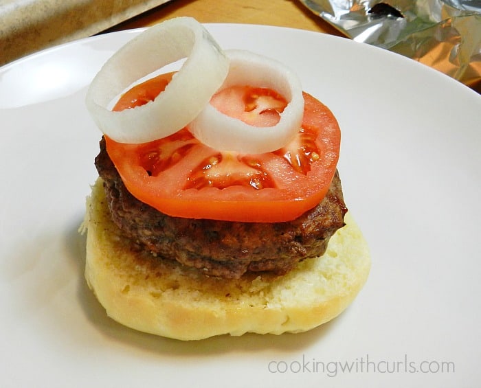 Greek Burgers tomato cookingwithcurls.com