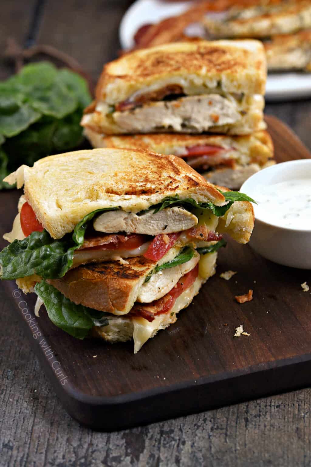 Grilled Chicken Club Sandwich - Cooking with Curls