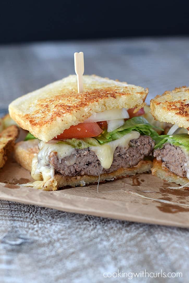 Skip the drive-thru and make these delicious Frisco Burgers at home instead | cookingwithcurls.com