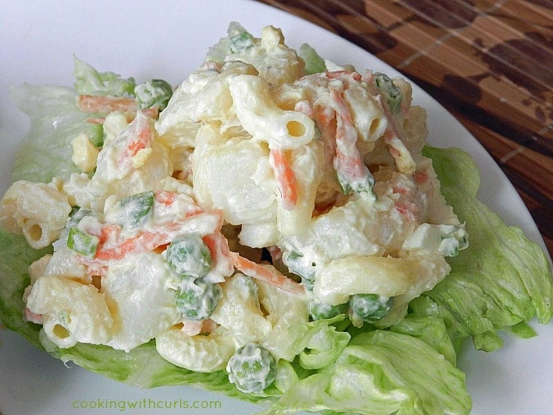 Hawaiian Potato Salad | cookingwithcurls.com