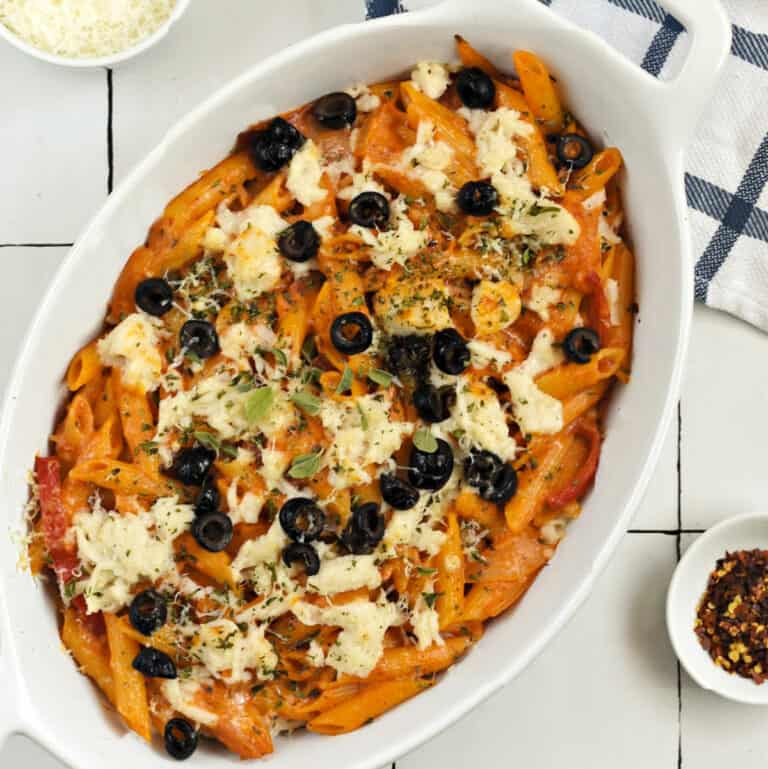 Cheesy Pizza Pasta Casserole {dairyfree} Cooking with Curls