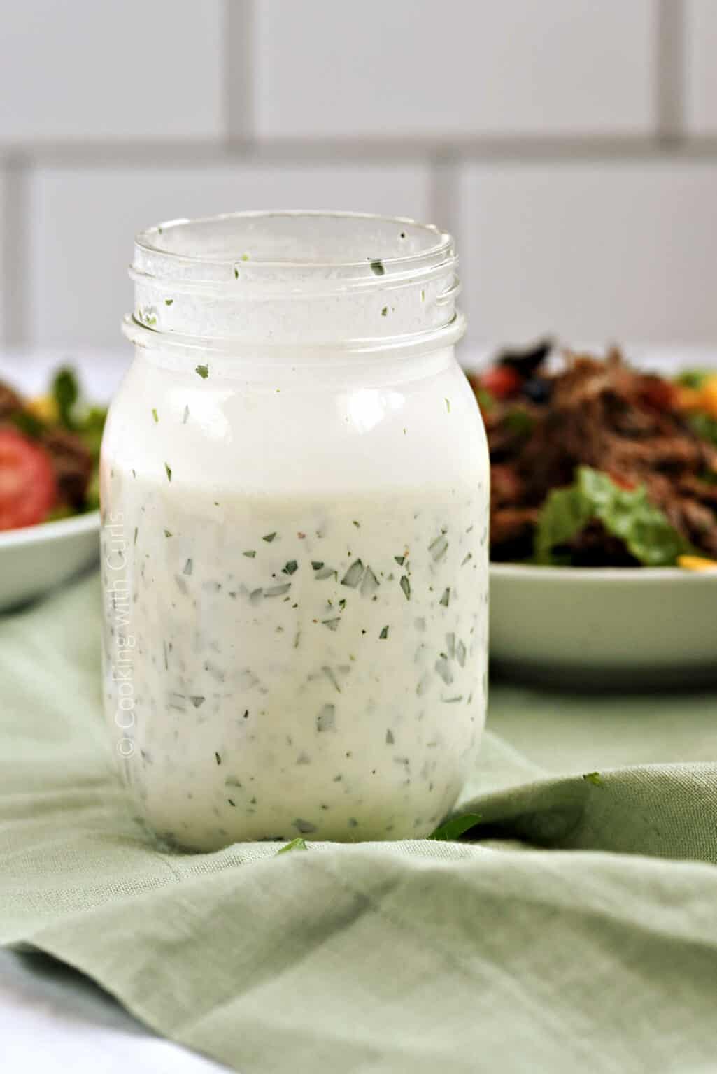 Homemade Dairy Free Ranch Dressing - Cooking with Curls