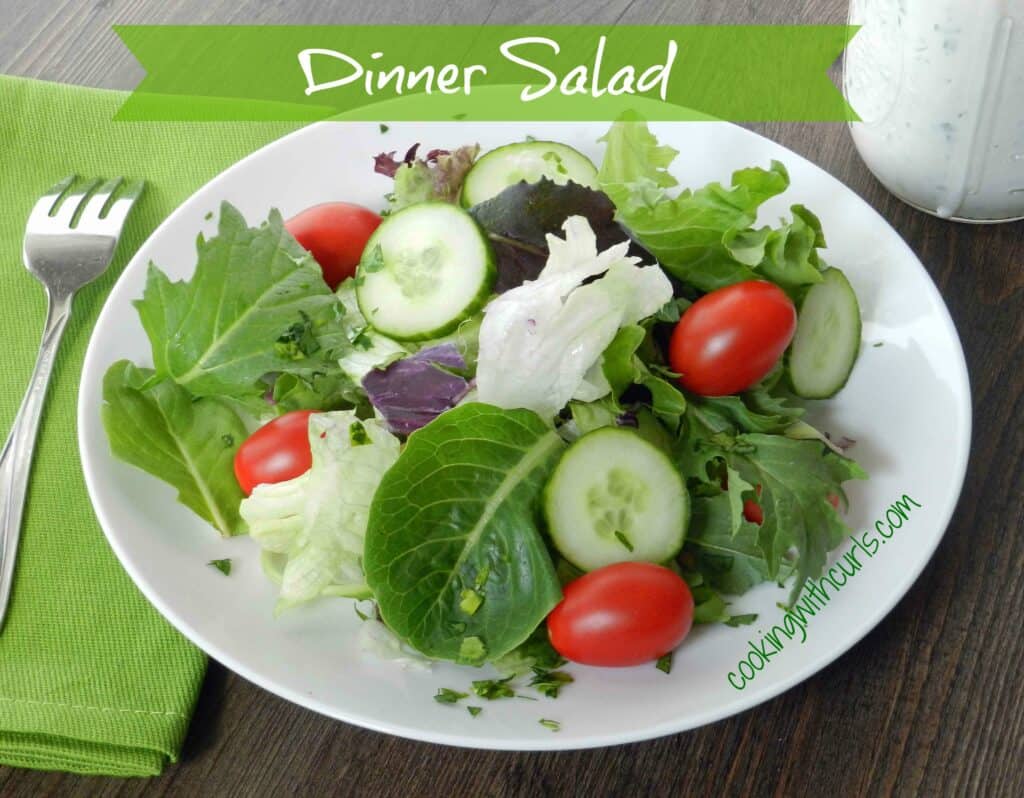 Dinner Salad cookingwithcurls.com