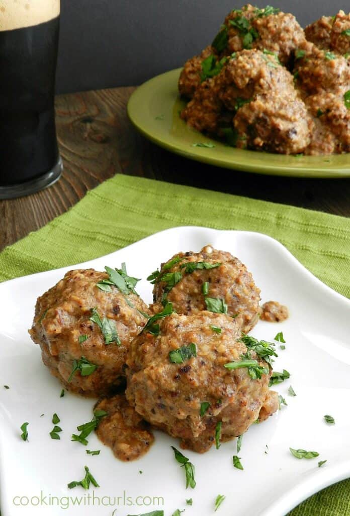Spanish Meatballs in Almond Sauce Cooking with Curls