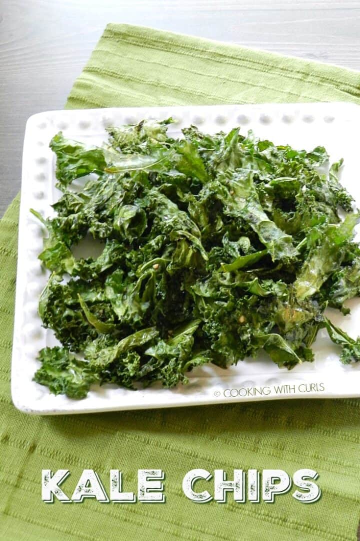 Homemade Kale Chips Cooking with Curls