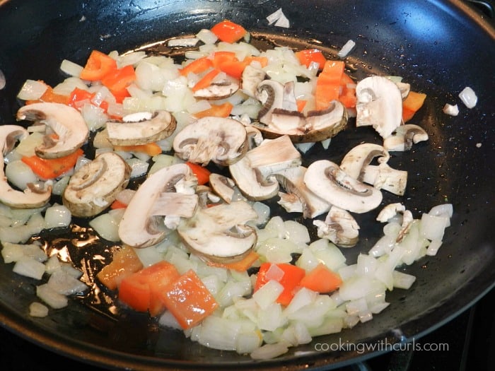 Saute the mushrooms cookingwithcurls