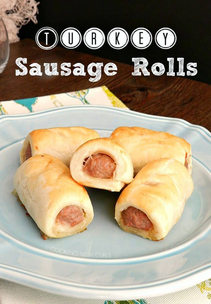 Turkey Sausage Rolls Cooking with Curls