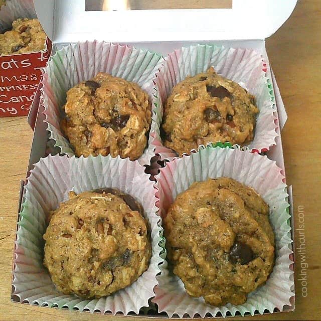 Chocolate Chip Oatmeal Pecan Cookies boxed and ready to ship! cookingwithcurls.com