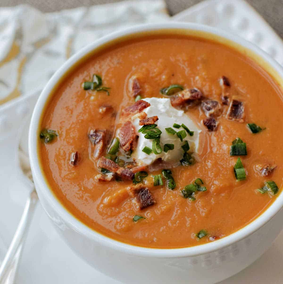 Creamy Pumpkin Soup (with canned pumpkin)