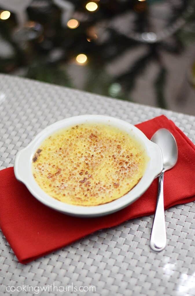 Eggnog Creme Brulee - Cooking with Curls