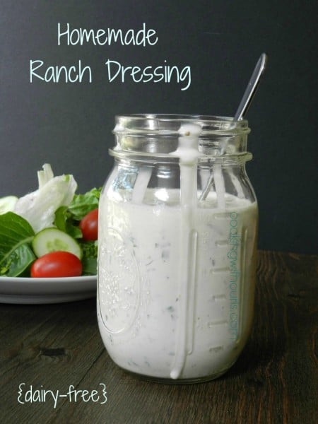 Homemade Ranch Dressing {dairy-free} from cookingwithcurls.com 2