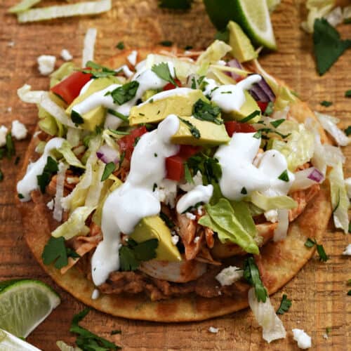 Chicken Tostadas - Cooking with Curls