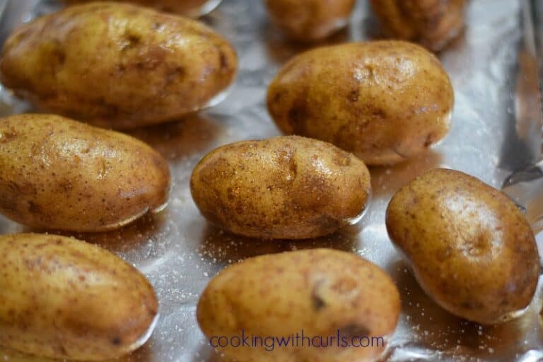Baked Potato Skins Cooking with Curls