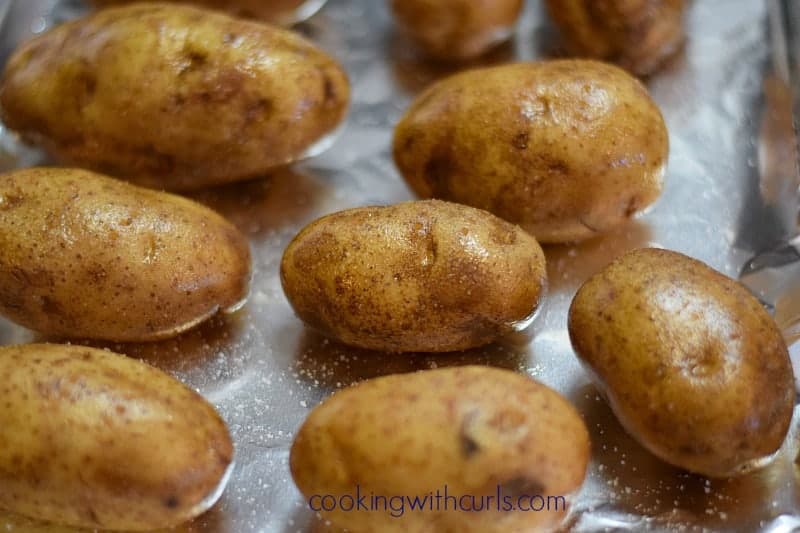 Baked Potato Skins bake cookingwithcurls.com