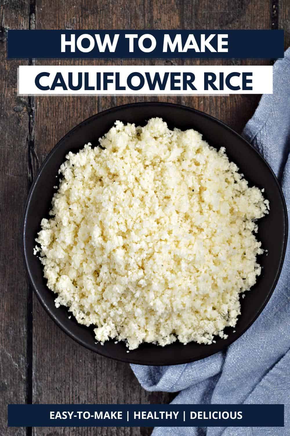 How to Make Cauliflower Rice - Cooking with Curls
