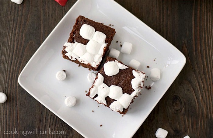 Peppermint Hot Chocolate Brownies Cooking With Curls