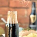 This sweet and tangy Guinness Glaze is the perfect way to finish off burgers, salmon, shrimp and chicken any time of the year! cookingwithcurls.com