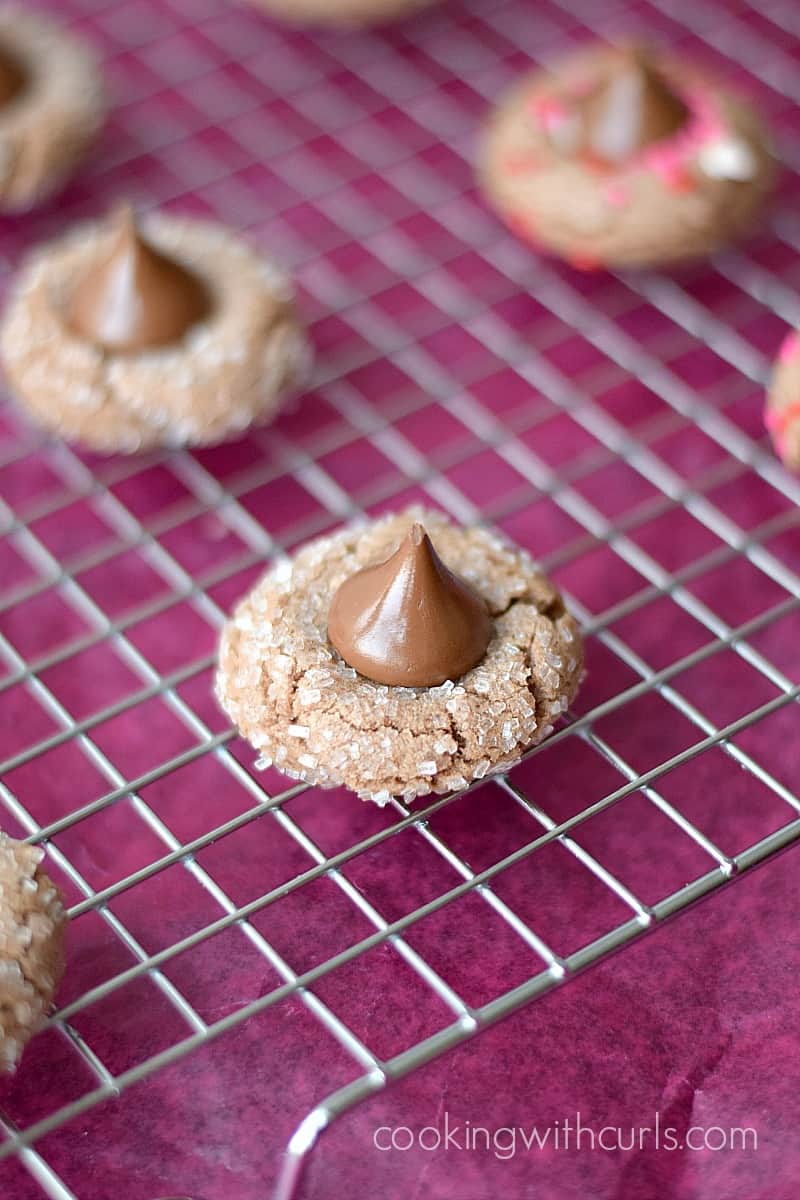 Chocolate Peanut Butter Kisses Cookies