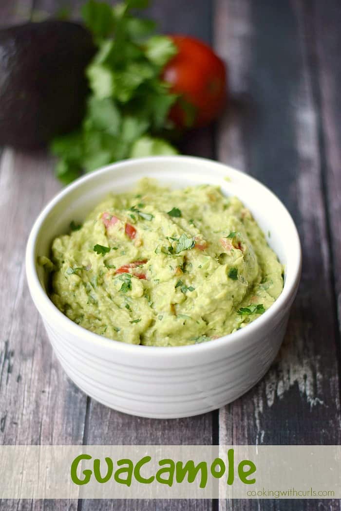 Creamy, tangy, and slightly spicy Guacamole is always a hit at any party! cookingwithcurls.com